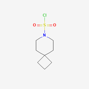 molecular formula C8H14ClNO2S B13266058 7-Azaspiro[3.5]nonane-7-sulfonyl chloride 