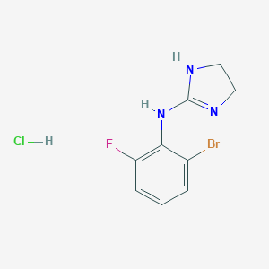 molecular formula C9H10BrClFN3 B132661 Romifidine hydrochloride CAS No. 65896-14-2