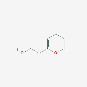 molecular formula C7H12O2 B13266111 2-(3,4-Dihydro-2H-pyran-6-yl)ethan-1-ol 