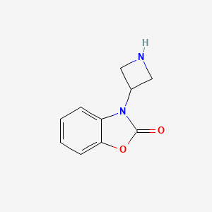 molecular formula C10H10N2O2 B13266161 3-(Azetidin-3-yl)-2,3-dihydro-1,3-benzoxazol-2-one 