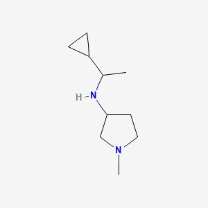 molecular formula C10H20N2 B13266205 N-(1-cyclopropylethyl)-1-methylpyrrolidin-3-amine 