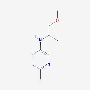 molecular formula C10H16N2O B13266308 N-(1-methoxypropan-2-yl)-6-methylpyridin-3-amine 
