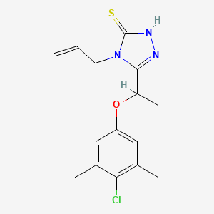 4-allyl-5-[1-(4-chloro-3,5-dimethylphenoxy)ethyl]-4H-1,2,4-triazole-3-thiol