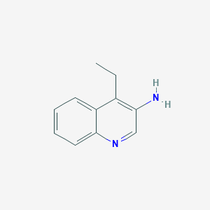 molecular formula C11H12N2 B13266367 4-Ethylquinolin-3-amine 