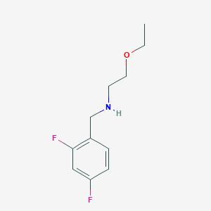 molecular formula C11H15F2NO B13266415 [(2,4-Difluorophenyl)methyl](2-ethoxyethyl)amine 