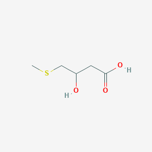 molecular formula C5H10O3S B13266423 3-Hydroxy-4-(methylsulfanyl)butanoic acid 