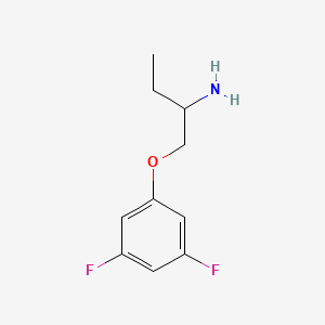 molecular formula C10H13F2NO B13266471 1-(3,5-Difluorophenoxy)butan-2-amine 