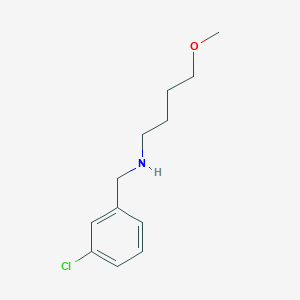 molecular formula C12H18ClNO B13266472 [(3-Chlorophenyl)methyl](4-methoxybutyl)amine 