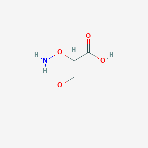 molecular formula C4H9NO4 B13266478 2-(Aminooxy)-3-methoxypropanoic acid 