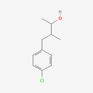 molecular formula C11H15ClO B13266488 4-(4-Chlorophenyl)-3-methylbutan-2-ol 