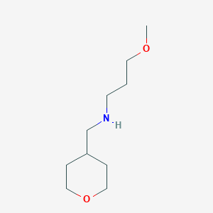 molecular formula C10H21NO2 B13266531 (3-Methoxypropyl)(oxan-4-ylmethyl)amine 