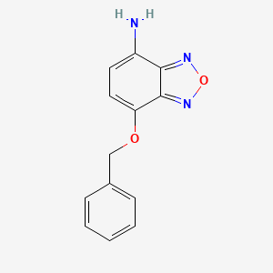 molecular formula C13H11N3O2 B13266582 7-(Benzyloxy)-2,1,3-benzoxadiazol-4-amine 