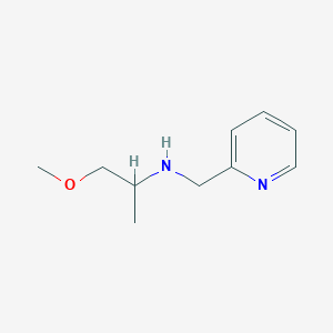 molecular formula C10H16N2O B13266594 (1-Methoxypropan-2-YL)(pyridin-2-ylmethyl)amine 