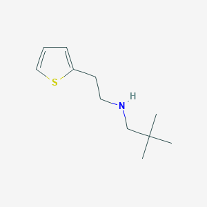 molecular formula C11H19NS B13266623 (2,2-Dimethylpropyl)[2-(thiophen-2-yl)ethyl]amine 