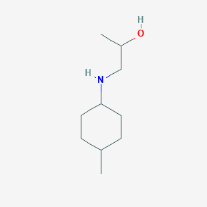molecular formula C10H21NO B13266729 1-[(4-Methylcyclohexyl)amino]propan-2-ol 