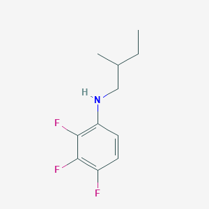 molecular formula C11H14F3N B13266732 2,3,4-trifluoro-N-(2-methylbutyl)aniline 