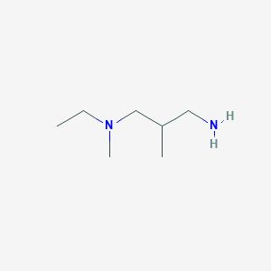 molecular formula C7H18N2 B1326675 N-(3-氨基-2-甲基丙基)-N-乙基-N-甲基胺 CAS No. 1060817-17-5