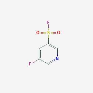 molecular formula C5H3F2NO2S B13266821 5-Fluoropyridine-3-sulfonyl fluoride 