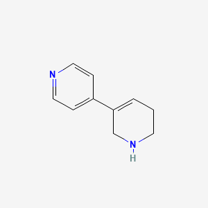 molecular formula C10H12N2 B13266834 4-(1,2,5,6-Tetrahydropyridin-3-yl)pyridine 