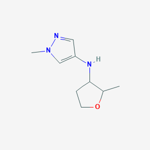 molecular formula C9H15N3O B13266845 1-methyl-N-(2-methyloxolan-3-yl)-1H-pyrazol-4-amine 