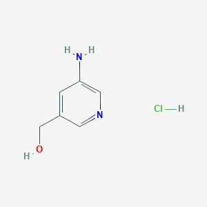 molecular formula C6H9ClN2O B13266885 (5-Aminopyridin-3-yl)methanol hydrochloride 