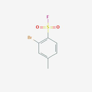 molecular formula C7H6BrFO2S B13266894 2-Bromo-4-methylbenzene-1-sulfonyl fluoride CAS No. 320-61-6