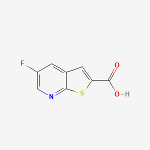 molecular formula C8H4FNO2S B13266930 5-Fluorothieno[2,3-b]pyridine-2-carboxylic acid 