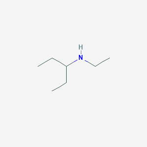 molecular formula C7H17N B13266934 N-ethylpentan-3-amine 