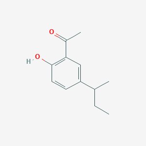 molecular formula C12H16O2 B13266983 1-[5-(Butan-2-yl)-2-hydroxyphenyl]ethan-1-one 