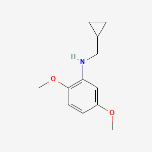 molecular formula C12H17NO2 B13266991 N-(cyclopropylmethyl)-2,5-dimethoxyaniline 