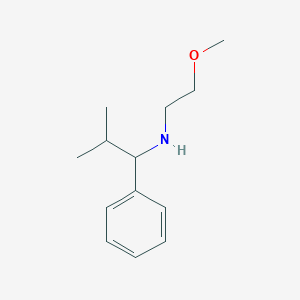 molecular formula C13H21NO B13267064 (2-Methoxyethyl)(2-methyl-1-phenylpropyl)amine 