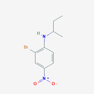 molecular formula C10H13BrN2O2 B13267082 2-Bromo-N-(butan-2-yl)-4-nitroaniline 
