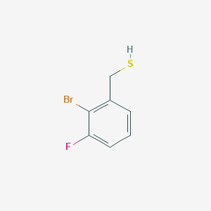 molecular formula C7H6BrFS B13267116 (2-Bromo-3-fluorophenyl)methanethiol 