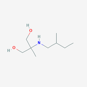 molecular formula C9H21NO2 B13267119 2-Methyl-2-[(2-methylbutyl)amino]propane-1,3-diol 