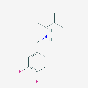 molecular formula C12H17F2N B13267146 [(3,4-Difluorophenyl)methyl](3-methylbutan-2-yl)amine 