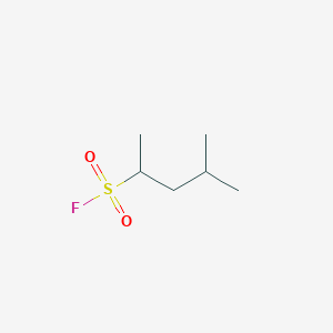 molecular formula C6H13FO2S B13267199 4-Methylpentane-2-sulfonyl fluoride 