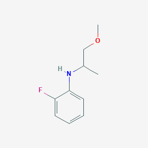 molecular formula C10H14FNO B13267202 2-fluoro-N-(1-methoxypropan-2-yl)aniline 