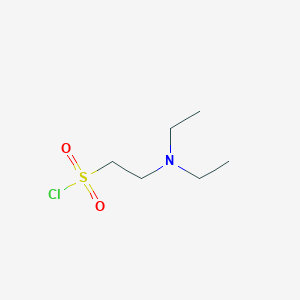 molecular formula C6H14ClNO2S B13267261 2-(Diethylamino)ethane-1-sulfonyl chloride 