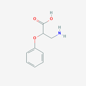 molecular formula C9H11NO3 B13267274 3-Amino-2-phenoxypropanoic acid 