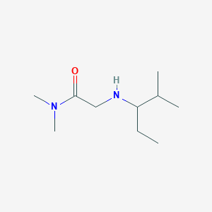 molecular formula C10H22N2O B13267299 N,N-Dimethyl-2-[(2-methylpentan-3-yl)amino]acetamide 