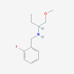 molecular formula C12H18FNO B13267304 [(2-Fluorophenyl)methyl](1-methoxybutan-2-yl)amine 