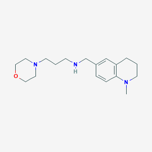 molecular formula C18H29N3O B1326732 N-[(1-Methyl-1,2,3,4-tetrahydroquinolin-6-YL)-methyl]-3-morpholin-4-ylpropan-1-amine CAS No. 1119450-30-4