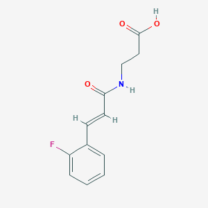 molecular formula C12H12FNO3 B1326734 3-{[(2E)-3-(2-fluorophenyl)prop-2-enoyl]amino}propanoic acid CAS No. 1616611-70-1