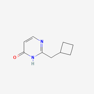 molecular formula C9H12N2O B13267369 2-(Cyclobutylmethyl)-3,4-dihydropyrimidin-4-one 