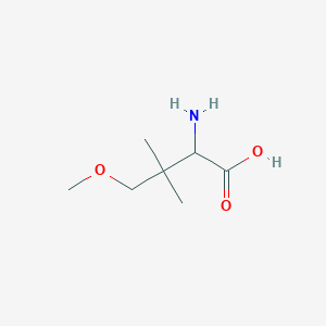molecular formula C7H15NO3 B13267430 2-Amino-4-methoxy-3,3-dimethylbutanoic acid 