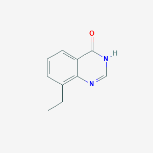 molecular formula C10H10N2O B13267444 8-Ethyl-3,4-dihydroquinazolin-4-one 