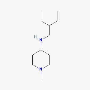 molecular formula C12H26N2 B13267462 N-(2-ethylbutyl)-1-methylpiperidin-4-amine 