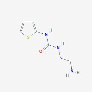 molecular formula C7H11N3OS B13267479 3-(2-Aminoethyl)-1-(thiophen-2-YL)urea 