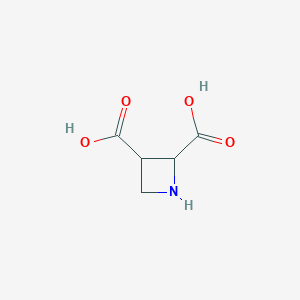 molecular formula C5H7NO4 B132675 Azetidine-2,3-dicarboxylic acid CAS No. 147332-14-7