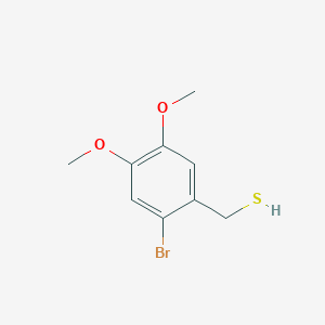 molecular formula C9H11BrO2S B13267529 (2-Bromo-4,5-dimethoxyphenyl)methanethiol 